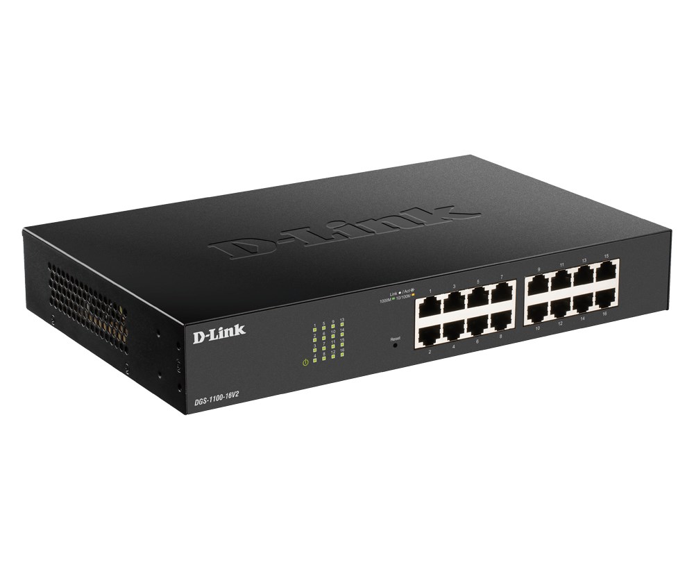 D-Link DGS-1100-24PV2 Managed L2 Gigabit Ethernet (10/100/1000) Power over Ethernet (PoE) Black D-Link DGS-1100-24PV2 Managed L2 Gigabit Ethernet (10/100/1000) Power over Ethernet (PoE) Black