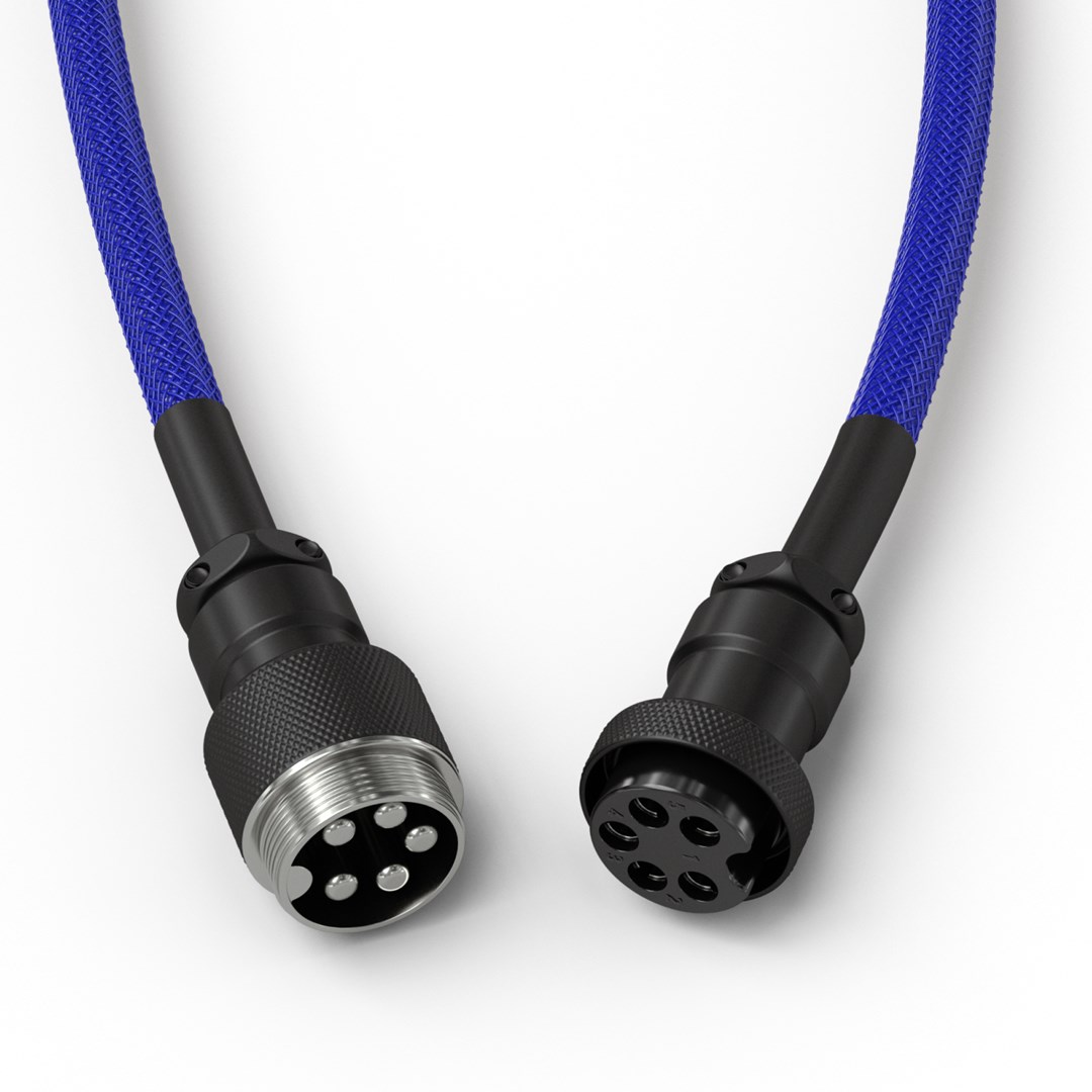 Glorious Gaming Glorious GMMK Coiled Cable Cobalt Blue Glorious Gaming Glorious GMMK Coiled Cable Cobalt Blue