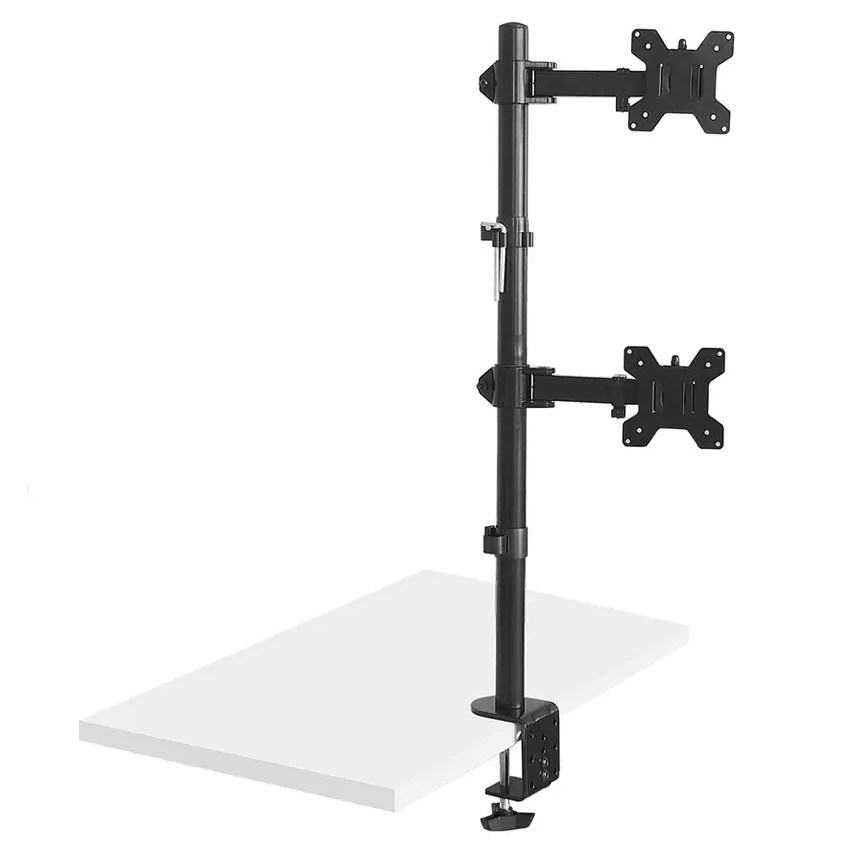 Maclean MC-967 Double Vertical Monitor Desk Mount Screen Holder max VESA 100x100, 13-27", 2x 9kg Powder Coated Tilting Rotating Adjustable Maclean MC-967 Double Vertical Monitor Desk Mount Screen Holder max VESA 100x100, 13-27", 2x 9kg Powder Coated Tilting Rotating Adjustable