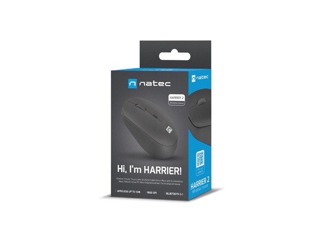 NATEC WIRELESS MOUSE HARRIER 2 1600DPI BT 5.1 NATEC WIRELESS MOUSE HARRIER 2 1600DPI BT 5.1