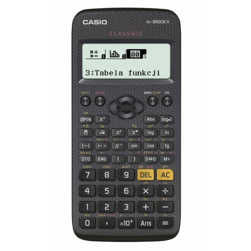 CASIO CALCULATOR SCIENTIFIC FX-350CEX 379 FUNCTIONS, 77X166MM, BLACK CASIO CALCULATOR SCIENTIFIC FX-350CEX 379 FUNCTIONS, 77X166MM, BLACK