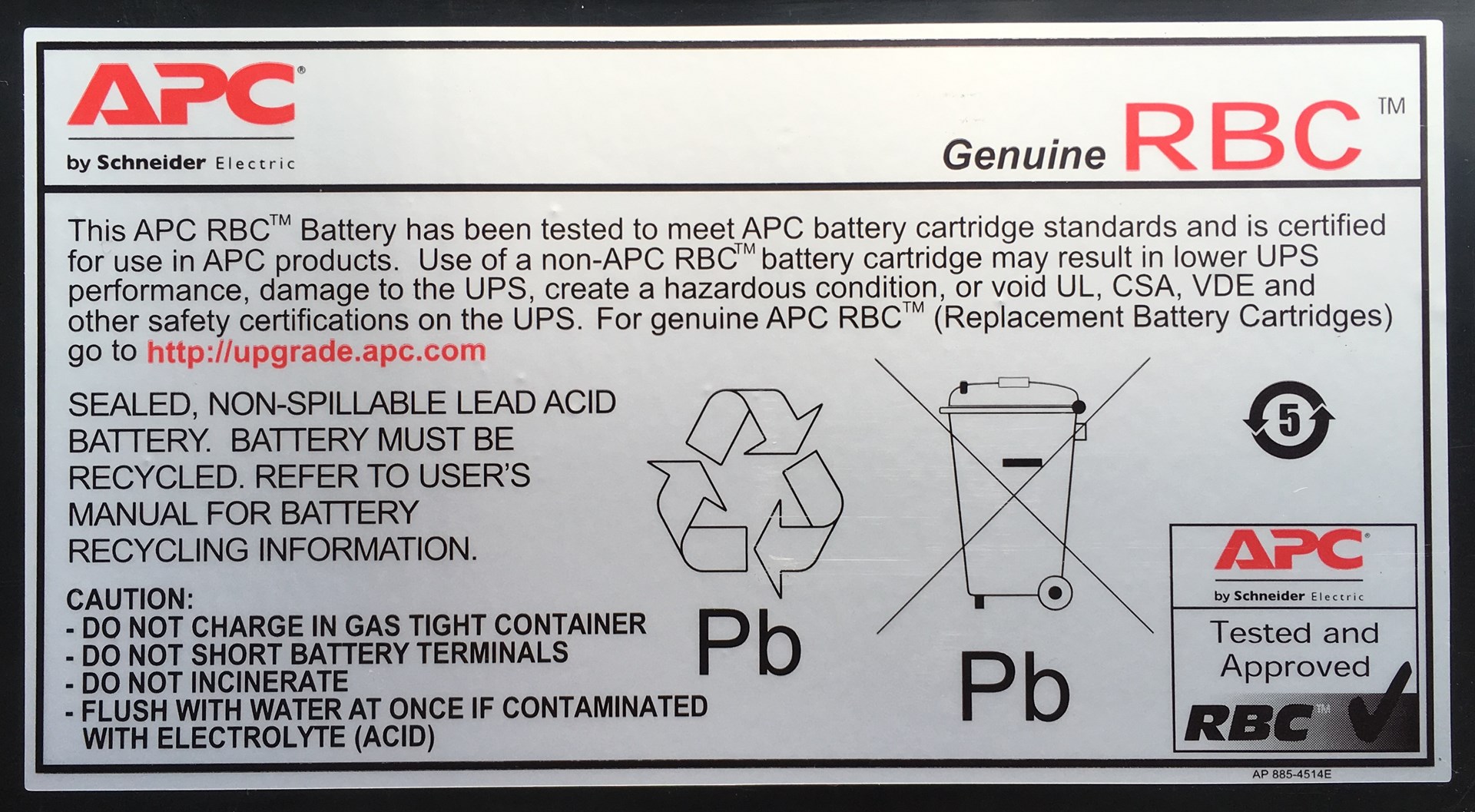 APC Replacement Battery Cartridge, VRLA battery, 9Ah, 48VDC, 2-year warranty APC Replacement Battery Cartridge, VRLA battery, 9Ah, 48VDC, 2-year warranty