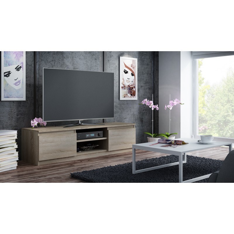 Topeshop RTV140 SONOMA TV stand/entertainment centre 2 shelves Topeshop RTV140 SONOMA TV stand/entertainment centre 2 shelves