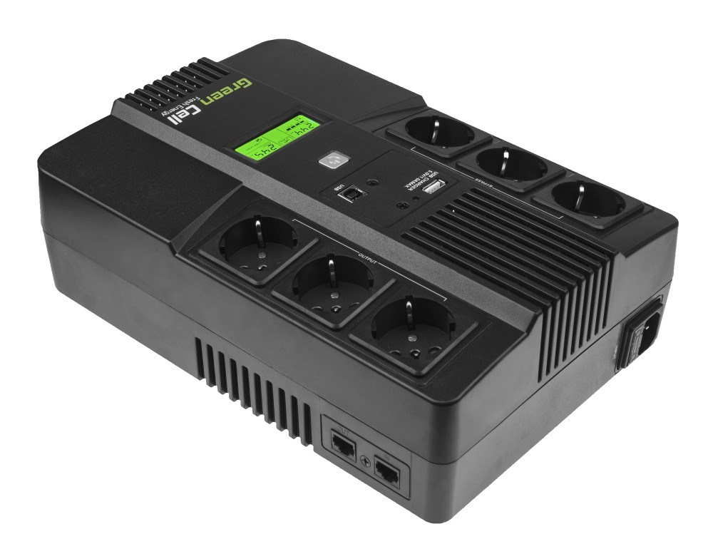 Green Cell AiO 800VA LCD Line-Interactive 0.8 kVA 480 W 6 AC outlet(s) Green Cell AiO 800VA LCD Line-Interactive 0.8 kVA 480 W 6 AC outlet(s)