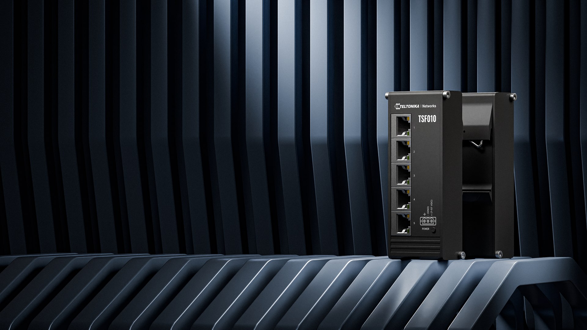 Teltonika NETWORKS TSF010 Flat Ethernet Switch Unmanaged Fast Ethernet (10/100) DIN rail Black Teltonika NETWORKS TSF010 Flat Ethernet Switch Unmanaged Fast Ethernet (10/100) DIN rail Black