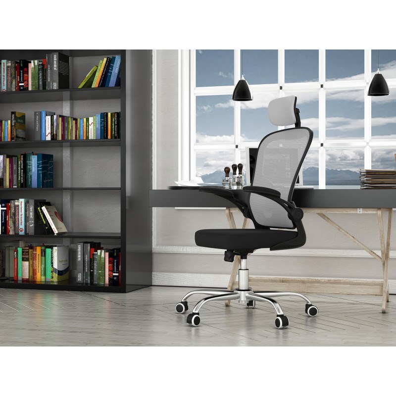 Topeshop FOTEL DORY SZARY office/computer chair Padded seat Mesh backrest Topeshop FOTEL DORY SZARY office/computer chair Padded seat Mesh backrest
