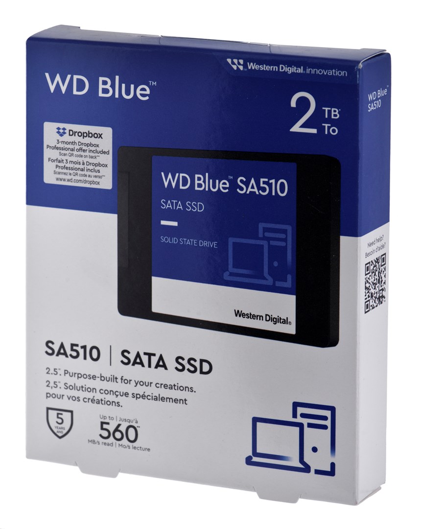 Western Digital Blue SA510 2.5" 2 TB Serial ATA III Western Digital Blue SA510 2.5" 2 TB Serial ATA III