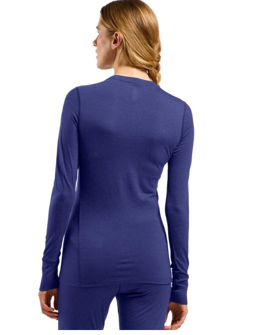 Odlo BL TOP crew neck l/s MERINO 200 long-sleeved thermal underwear, size S, blue Odlo BL TOP crew neck l/s MERINO 200 long-sleeved thermal underwear, size S, blue