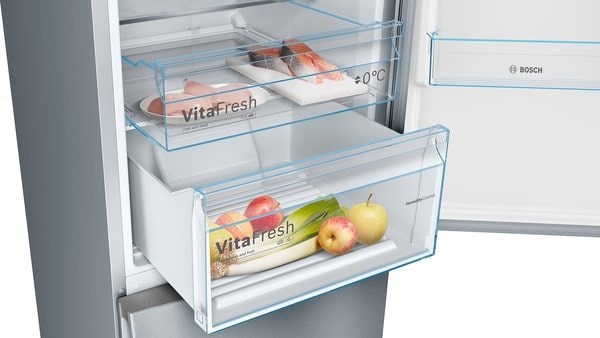 Bosch Serie 4 KGN39VIEB Fridge-Freezer Freestanding 368 L E Stainless Steel Bosch Serie 4 KGN39VIEB Fridge-Freezer Freestanding 368 L E Stainless Steel