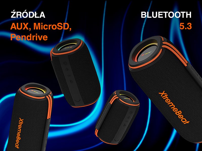Tracer XtremeBeat Lite TWS Portable Bluetooth Speaker Black 10 W Tracer XtremeBeat Lite TWS Portable Bluetooth Speaker Black 10 W