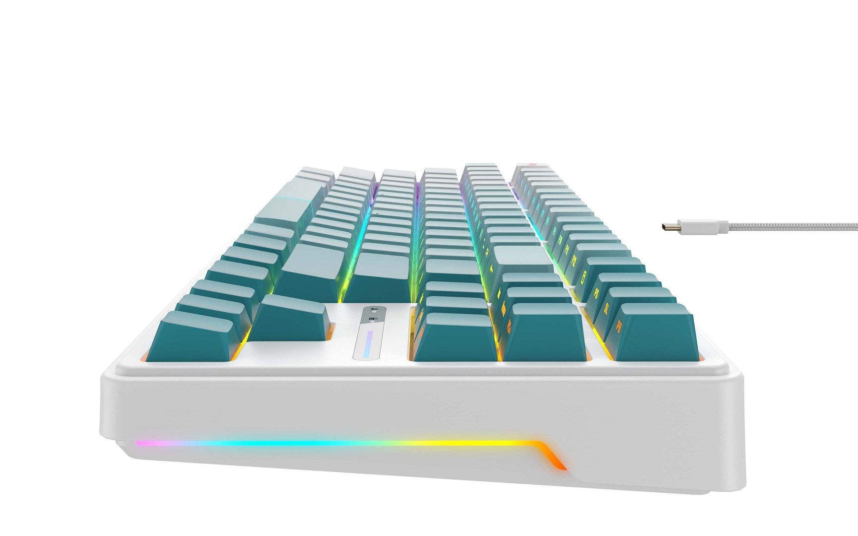 Havit KB901L - gaming keyboard (white and green) Havit KB901L - gaming keyboard (white and green)
