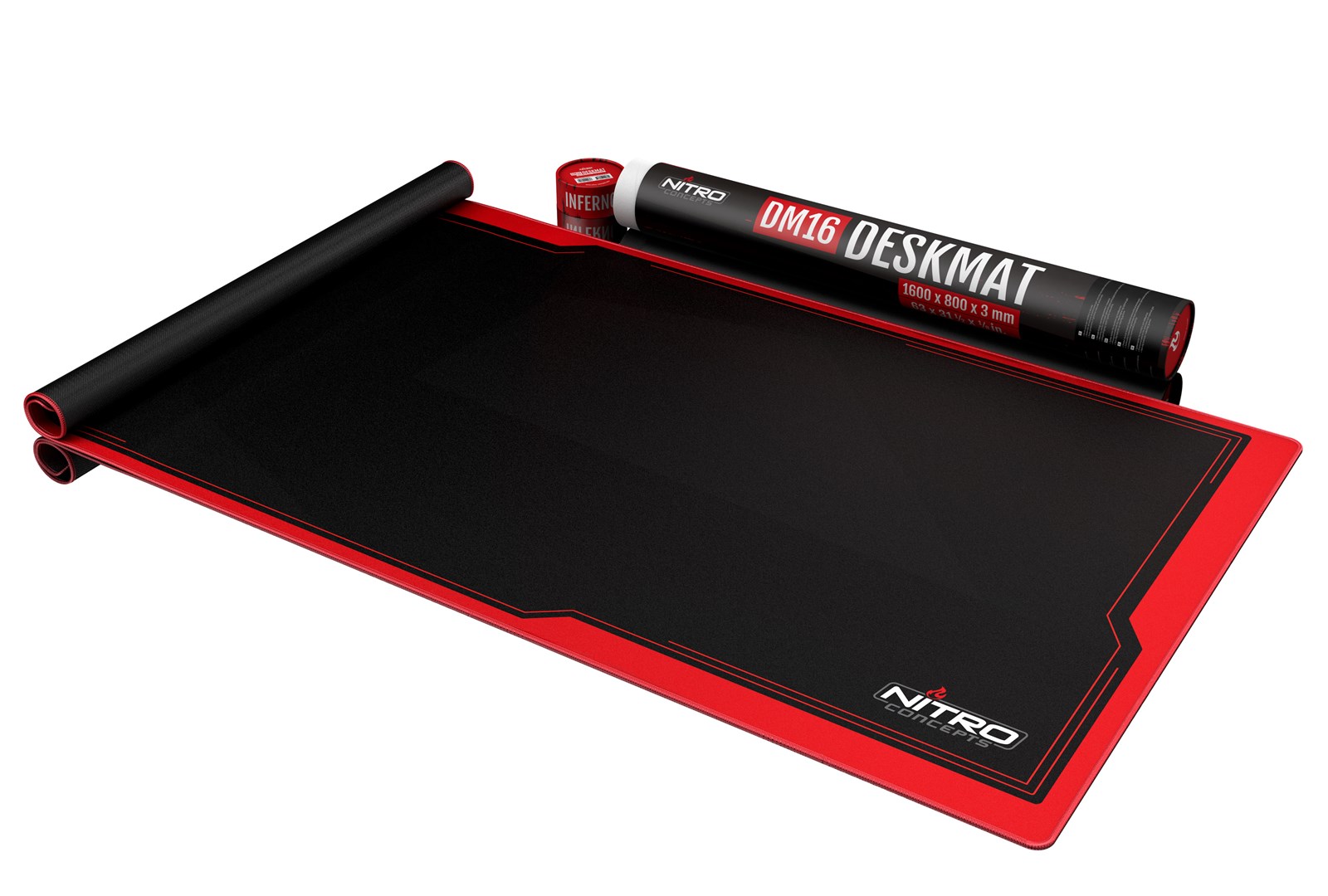 Nitro Concepts DM16 Gaming mouse pad Black, Red Nitro Concepts DM16 Gaming mouse pad Black, Red