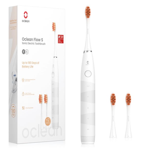 Oclean Flow S Adult Sonic toothbrush Orange, White Oclean Flow S Adult Sonic toothbrush Orange, White