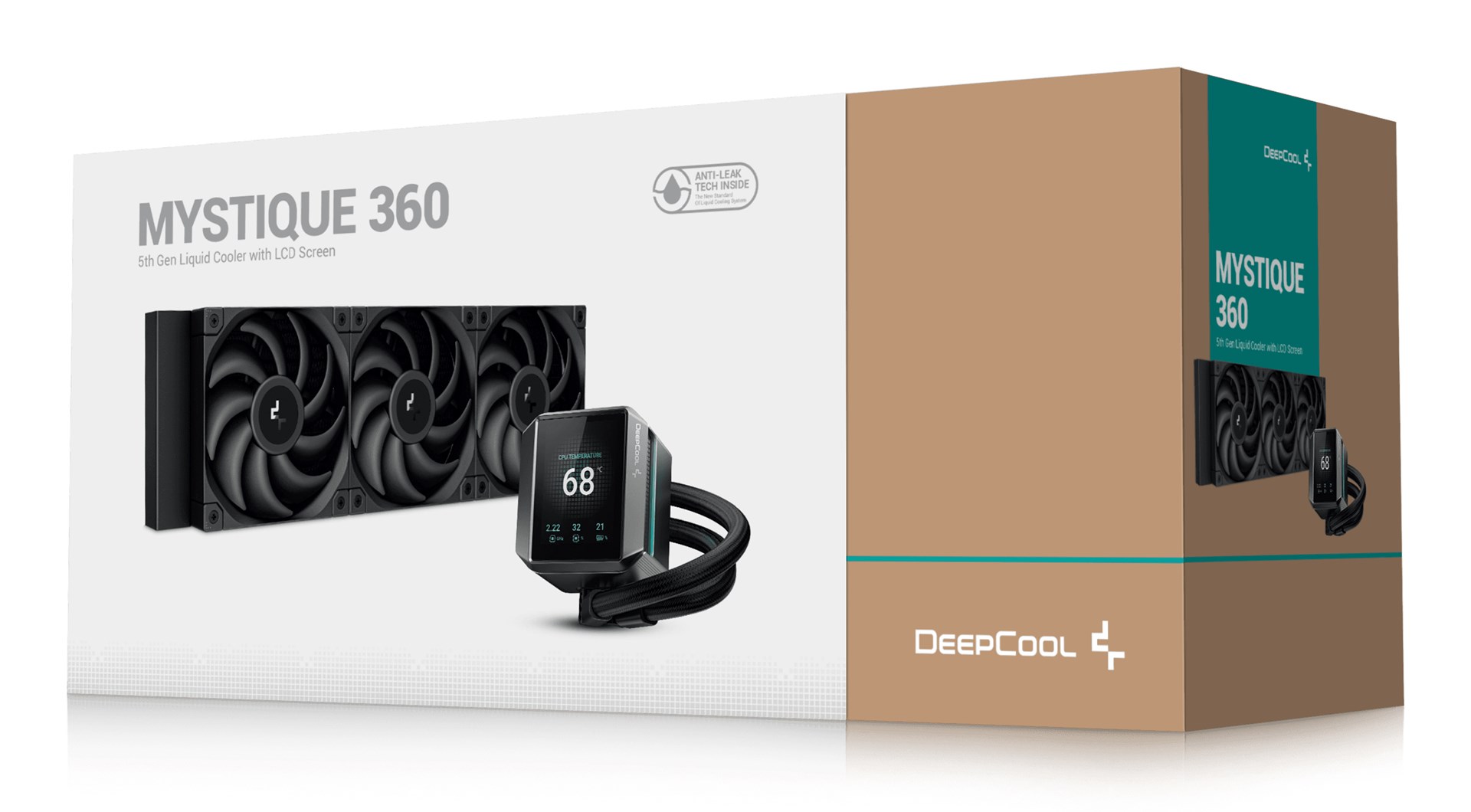 DeepCool MYSTIQUE 360 Processor All-in-one liquid cooler 12 cm Black 1 pc(s) DeepCool MYSTIQUE 360 Processor All-in-one liquid cooler 12 cm Black 1 pc(s)