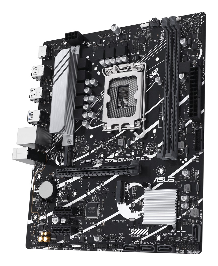 ASUS PRIME B760M-R D4 Intel B760 LGA 1700 micro ATX ASUS PRIME B760M-R D4 Intel B760 LGA 1700 micro ATX
