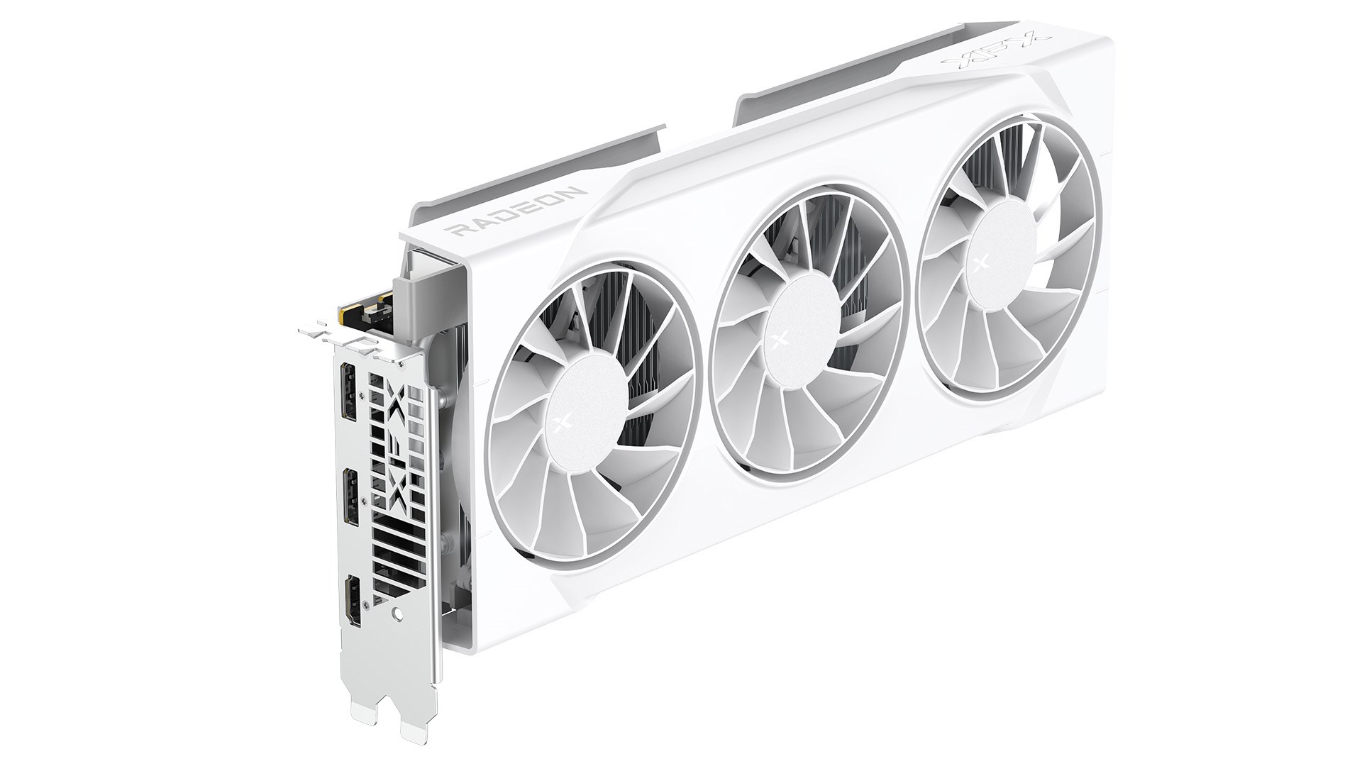 Graphics card. XFX SWIFT RX 9060XT OC White 3-FAN 16GB Graphics card. XFX SWIFT RX 9060XT OC White 3-FAN 16GB