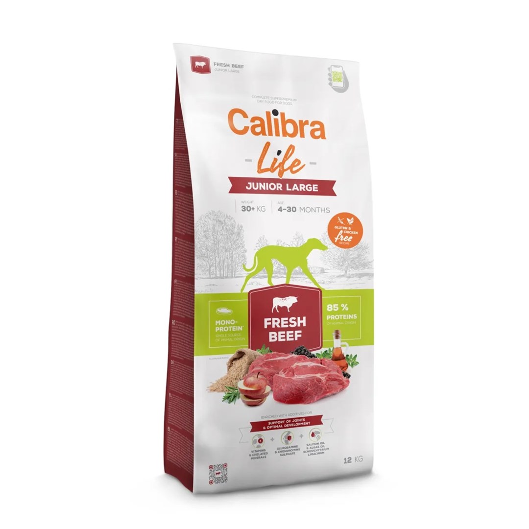 CALIBRA Life Junior Large breed Fresh Beef - dry dog food - 12kg CALIBRA Life Junior Large breed Fresh Beef - dry dog food - 12kg
