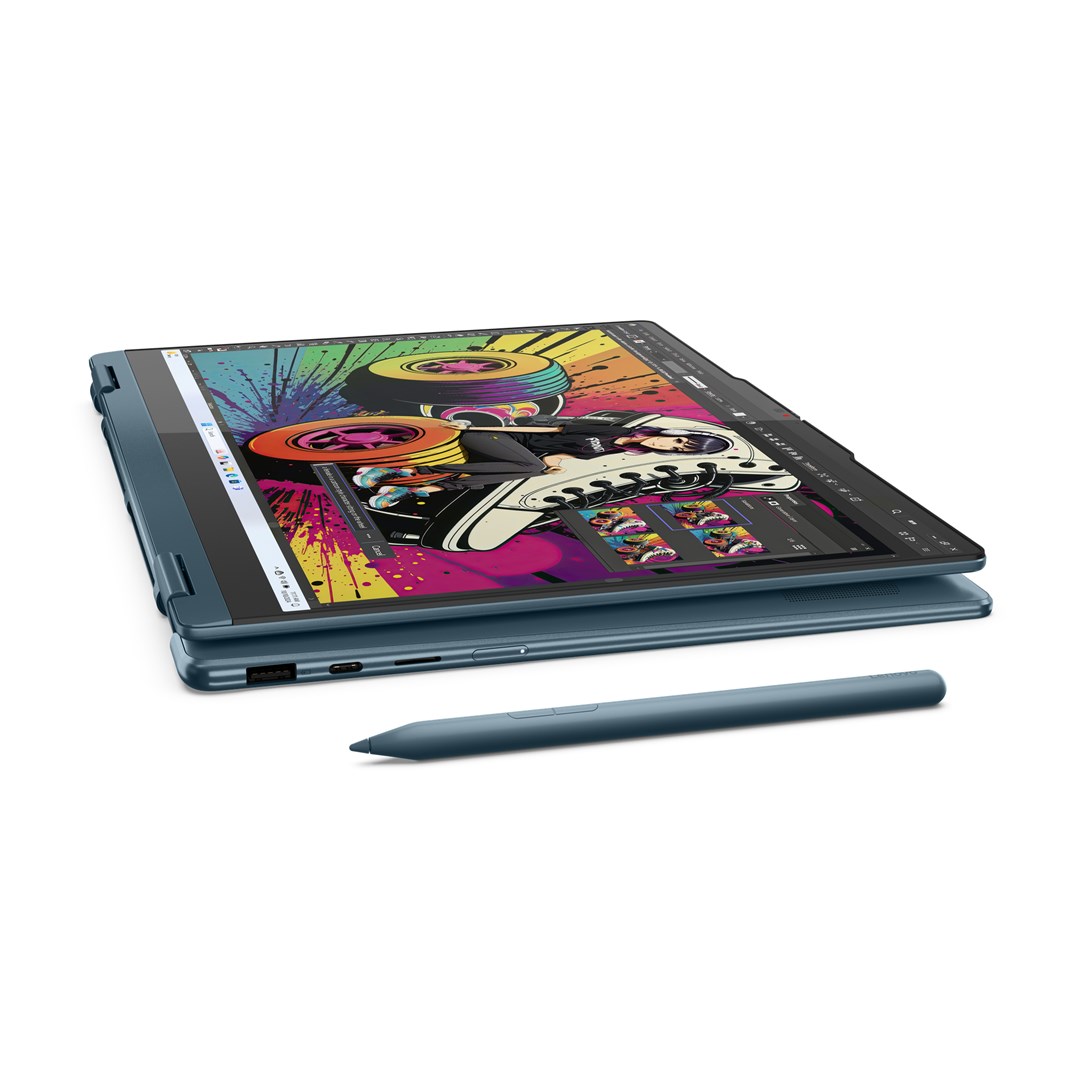 Lenovo Yoga 7 2-in-1 14AKP10 Copilot+ PC AMD Ryzen AI 5 340 Hybrid (2-in-1) 35.6 cm (14") Touchscreen WUXGA 16 GB LPDDR5x-SDRAM 512 GB SSD Wi-Fi 7 (802.11be) Windows 11 Home Teal Lenovo Yoga 7 2-in-1 14AKP10 Copilot+ PC AMD Ryzen AI 5 340 Hybrid (2-in-1) 35.6 cm (14") Touchscreen WUXGA 16 GB LPDDR5x-SDRAM 512 GB SSD Wi-Fi 7 (802.11be) Windows 11 Home Teal