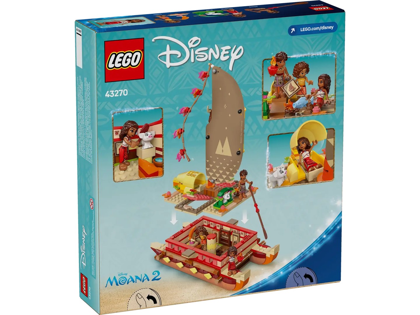 LEGO DISNEY 43270 Moana's Adventure Canoe LEGO DISNEY 43270 Moana's Adventure Canoe