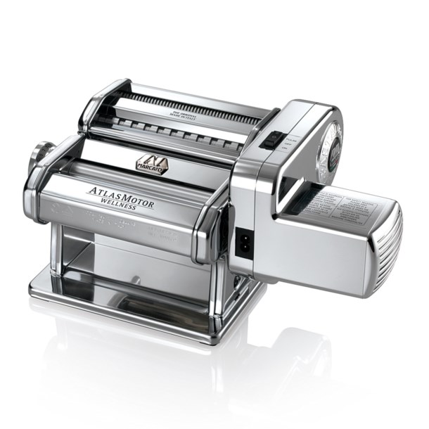 Atlas Pasta Maker with Motor, Silver Atlas Pasta Maker with Motor, Silver
