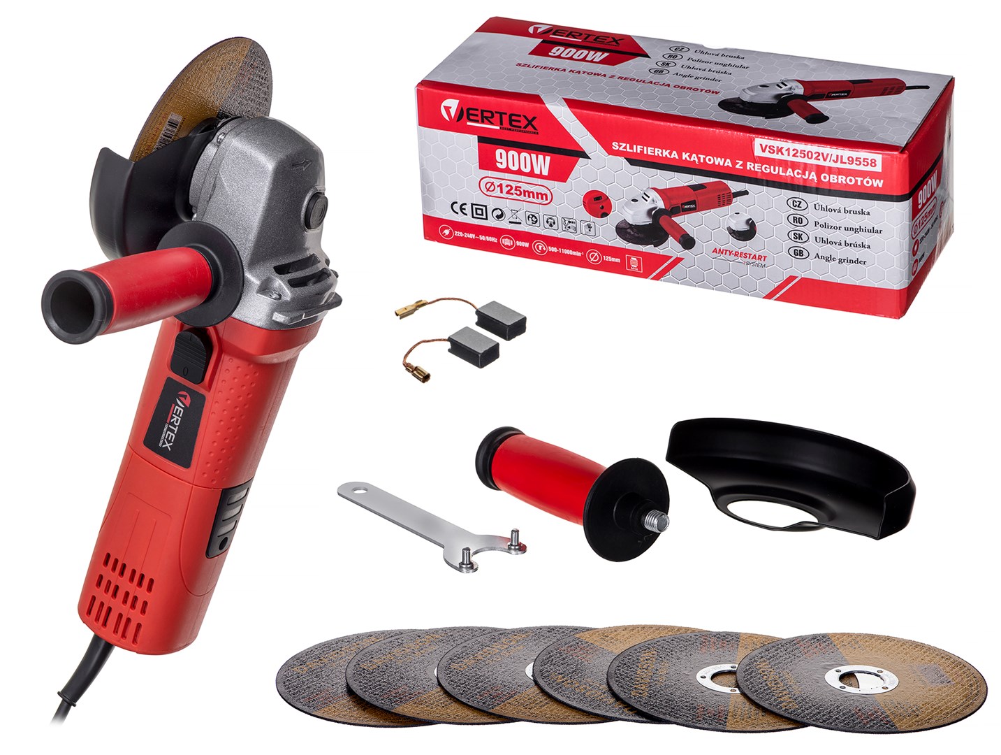 ANGLE GRINDER VERTEX VSK12502V 900W ANGLE GRINDER VERTEX VSK12502V 900W