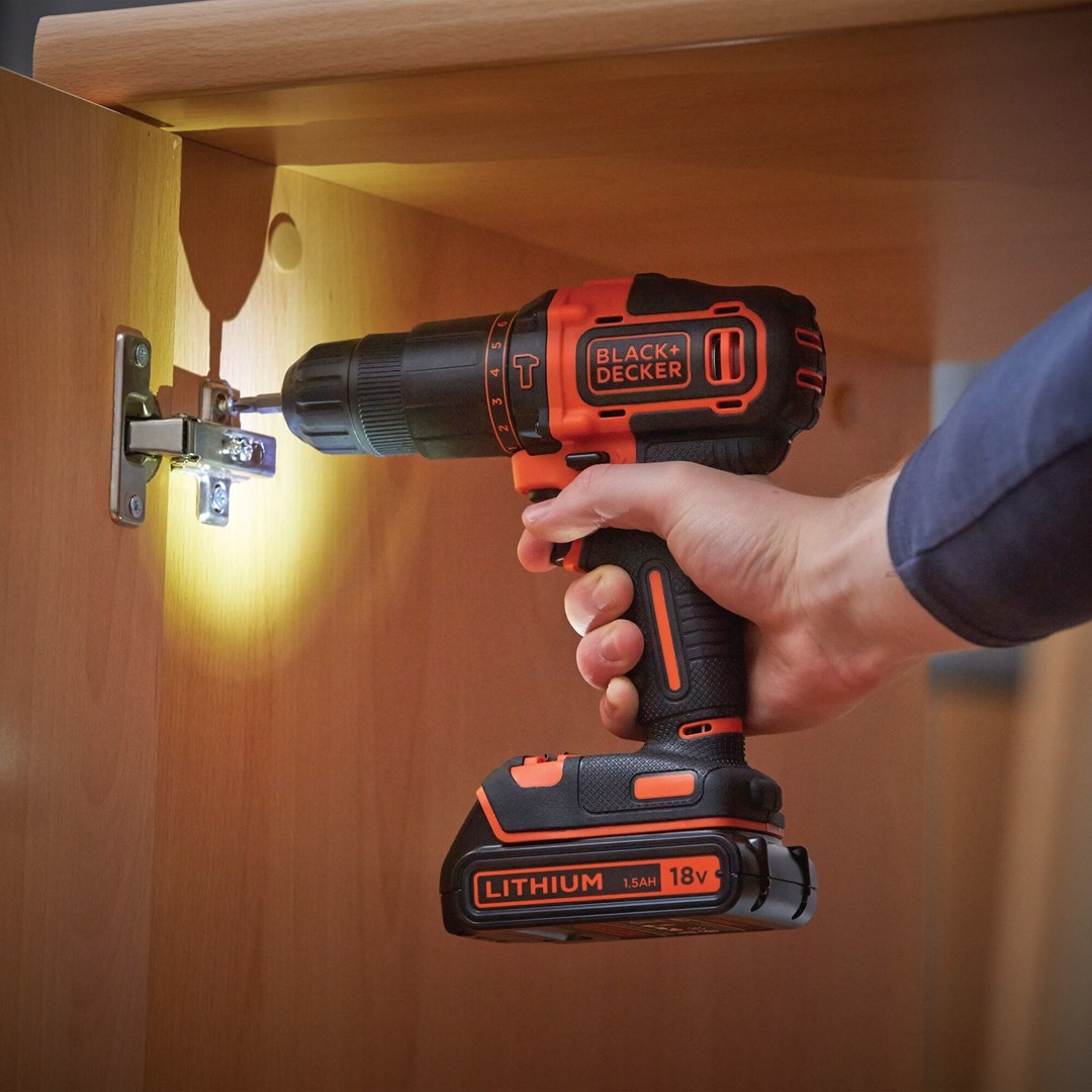 Black & Decker BDCHD18KB-QW drill Keyless Black, Orange Black & Decker BDCHD18KB-QW drill Keyless Black, Orange