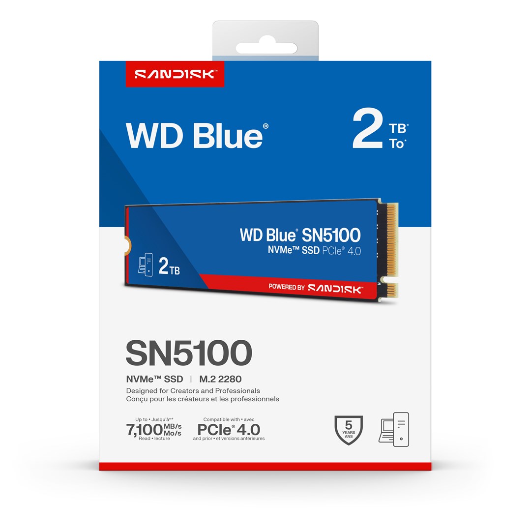Western Digital 2TB WD Blue® SN5100 NVMe™ SSD Western Digital 2TB WD Blue® SN5100 NVMe™ SSD
