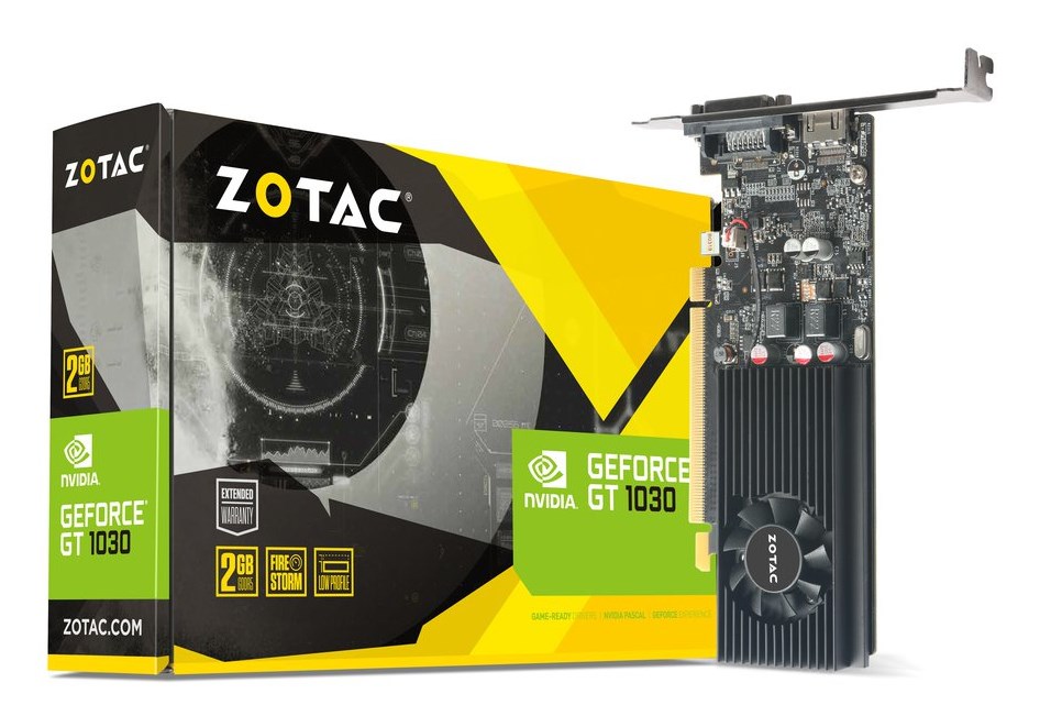 Zotac ZT-P10300A-10L graphics card NVIDIA GeForce GT 1030 2 GB GDDR5 Zotac ZT-P10300A-10L graphics card NVIDIA GeForce GT 1030 2 GB GDDR5