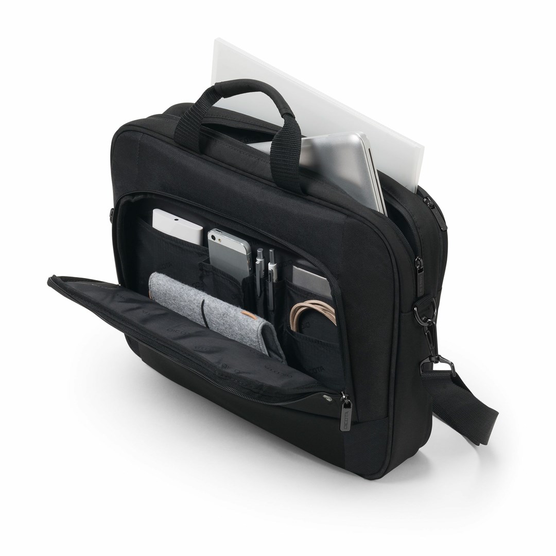 DICOTA Eco Top Traveller BASE 43.9 cm (17.3") Toploader bag Black DICOTA Eco Top Traveller BASE 43.9 cm (17.3") Toploader bag Black