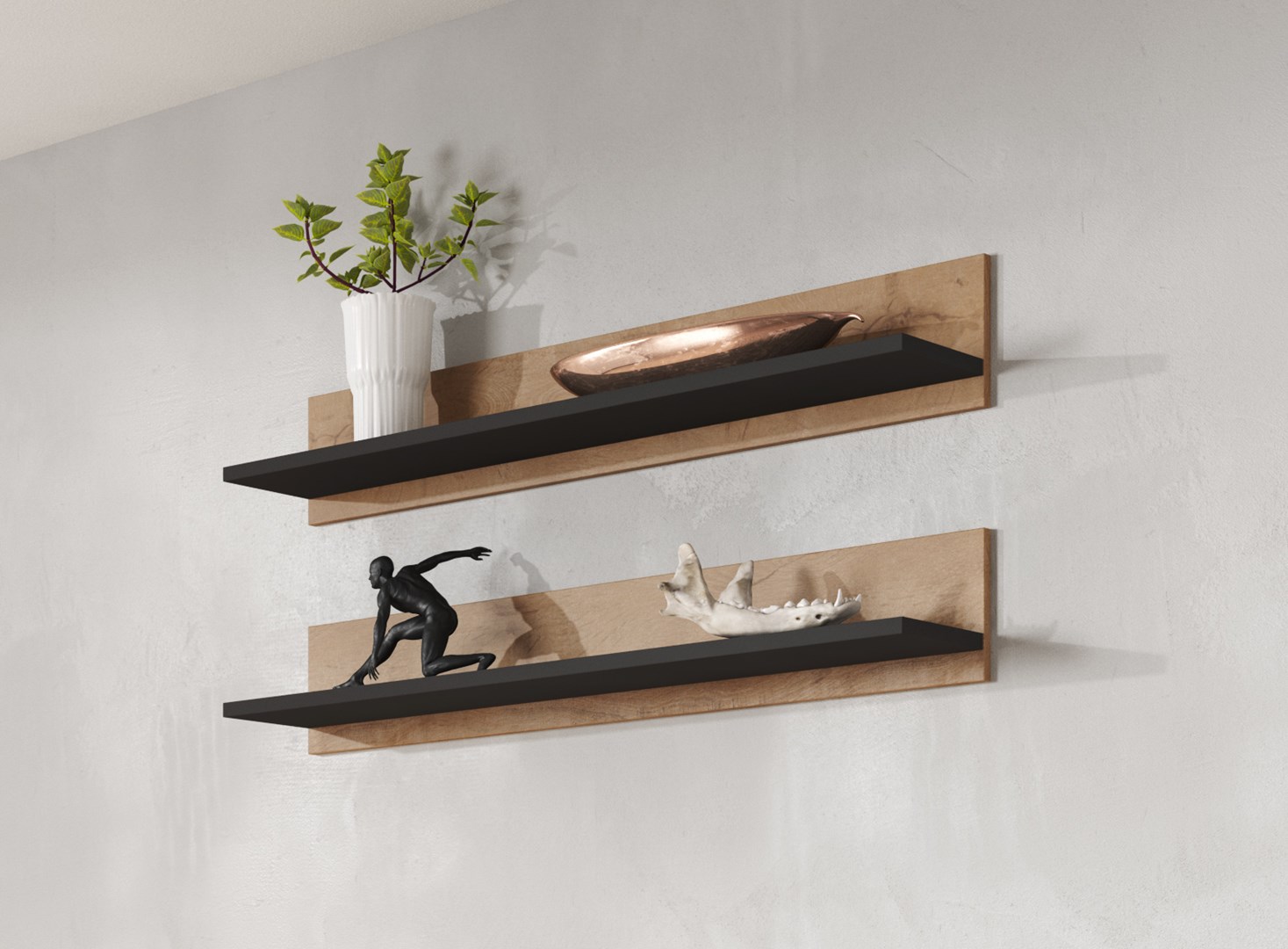 SOHO 4 set (RTV180 cabinet + 2x S1 cabinet + shelves) Oak lefkas SOHO 4 set (RTV180 cabinet + 2x S1 cabinet + shelves) Oak lefkas