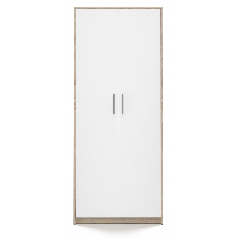 Filing cabinet OLIV 2D 74x35x180 cm, Sonoma/White Filing cabinet OLIV 2D 74x35x180 cm, Sonoma/White