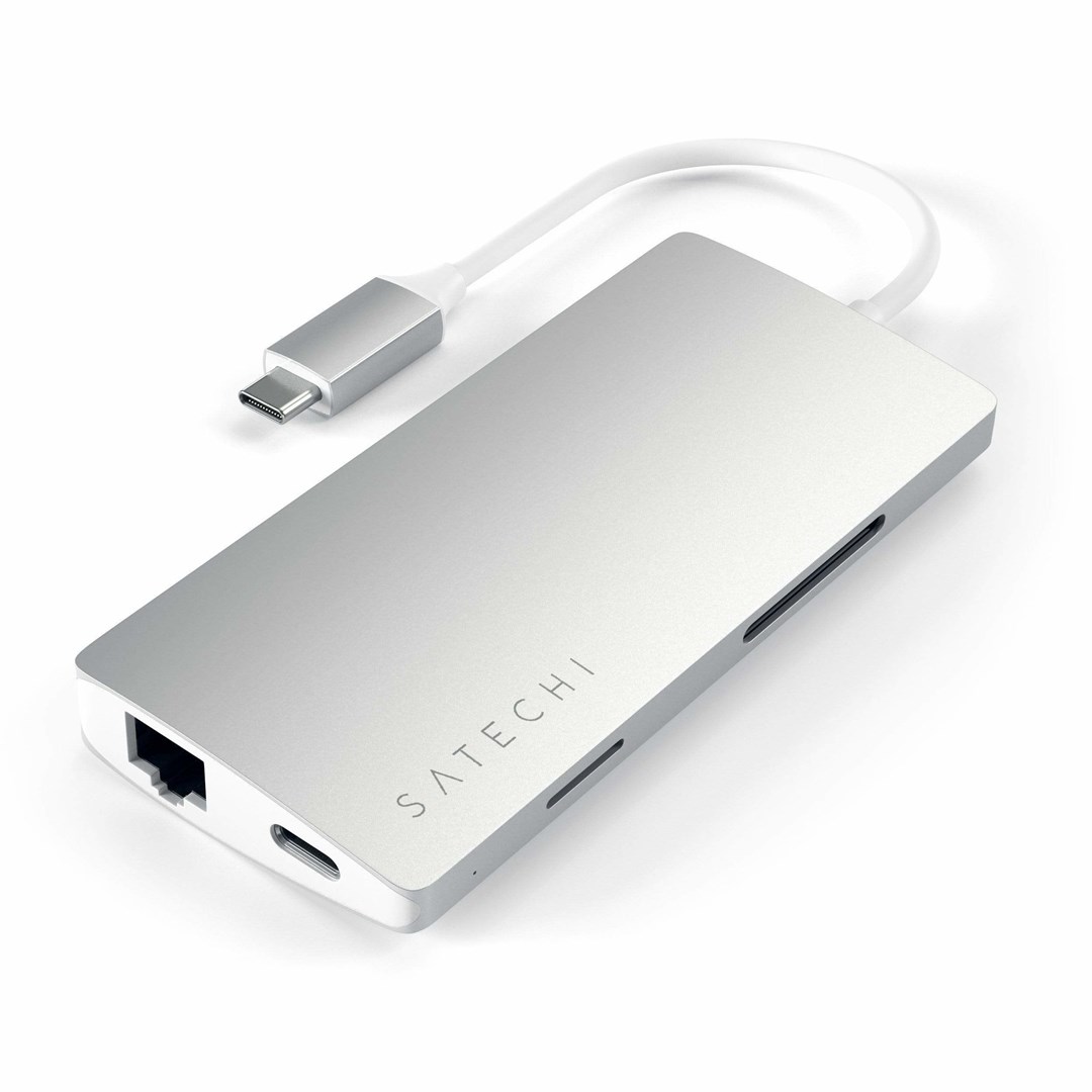 Satechi ST-TCMA2S laptop dock/port replicator USB 3.2 Gen 1 (3.1 Gen 1) Type-C Silver Satechi ST-TCMA2S laptop dock/port replicator USB 3.2 Gen 1 (3.1 Gen 1) Type-C Silver