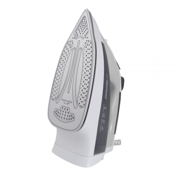 Esperanza EHI009 Dampjern Keramisk kogeplade Grå, Hvid 2400 W Esperanza EHI009 Dampjern Keramisk kogeplade Grå, Hvid 2400 W