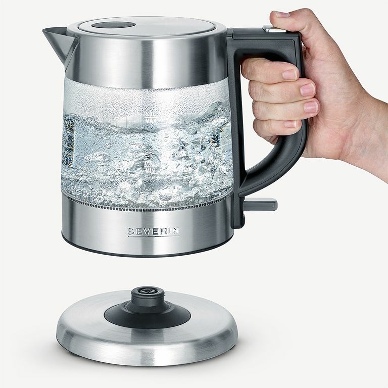 Severin WK 3468 electric kettle 1 L 2200 W Black, Stainless steel, Transparent Severin WK 3468 electric kettle 1 L 2200 W Black, Stainless steel, Transparent