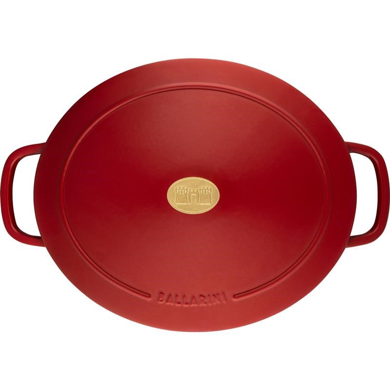 BALLARINI BELLAMONTE OVAL CAST IRON POT 75003-566-0 - 5.5 LTR RED BALLARINI BELLAMONTE OVAL CAST IRON POT 75003-566-0 - 5.5 LTR RED