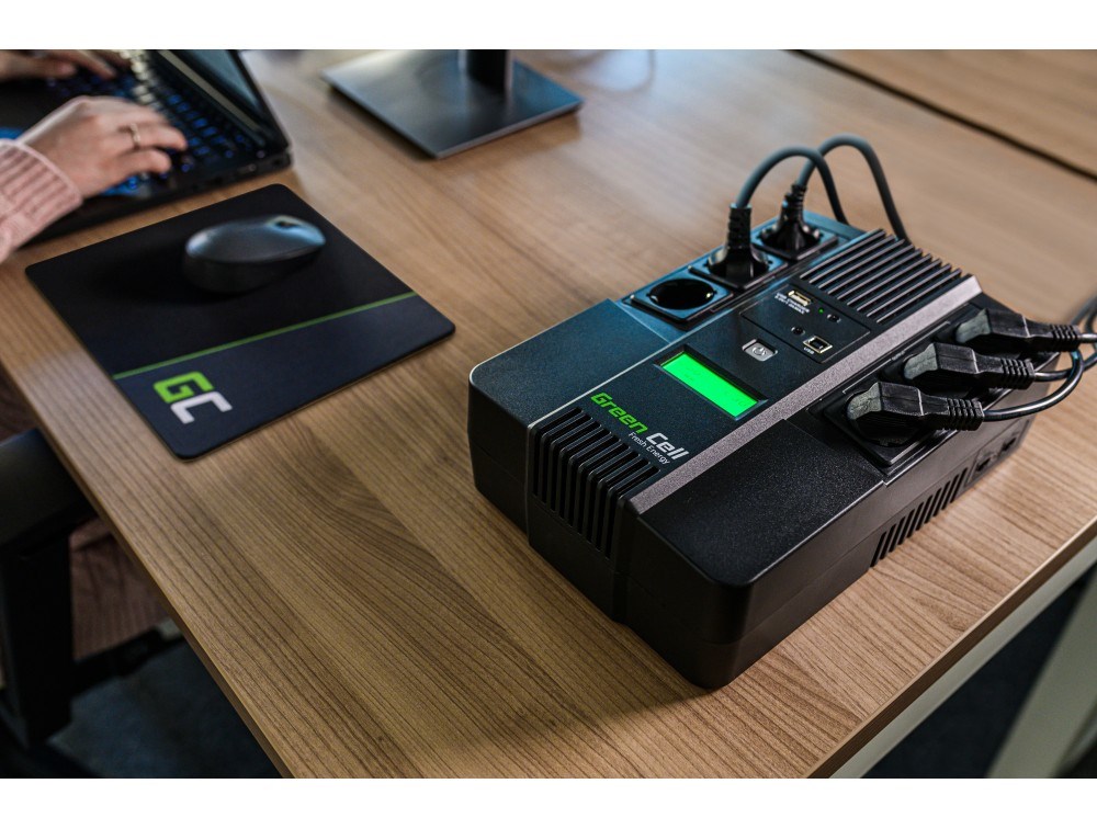 Green Cell AiO 800VA LCD Line-Interactive 0.8 kVA 480 W 6 AC outlet(s) Green Cell AiO 800VA LCD Line-Interactive 0.8 kVA 480 W 6 AC outlet(s)