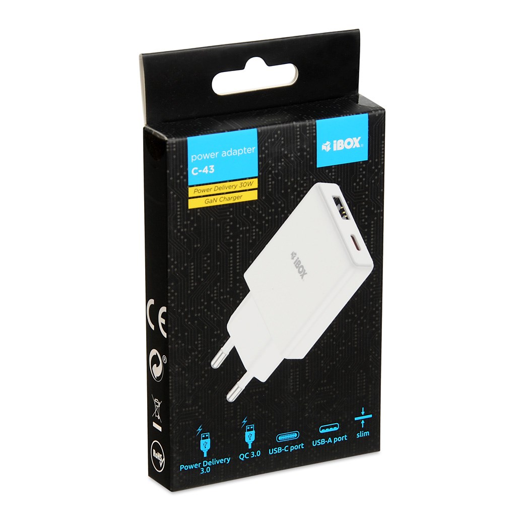 iBox ILUC43W mobile device charger Universal White AC Indoor iBox ILUC43W mobile device charger Universal White AC Indoor