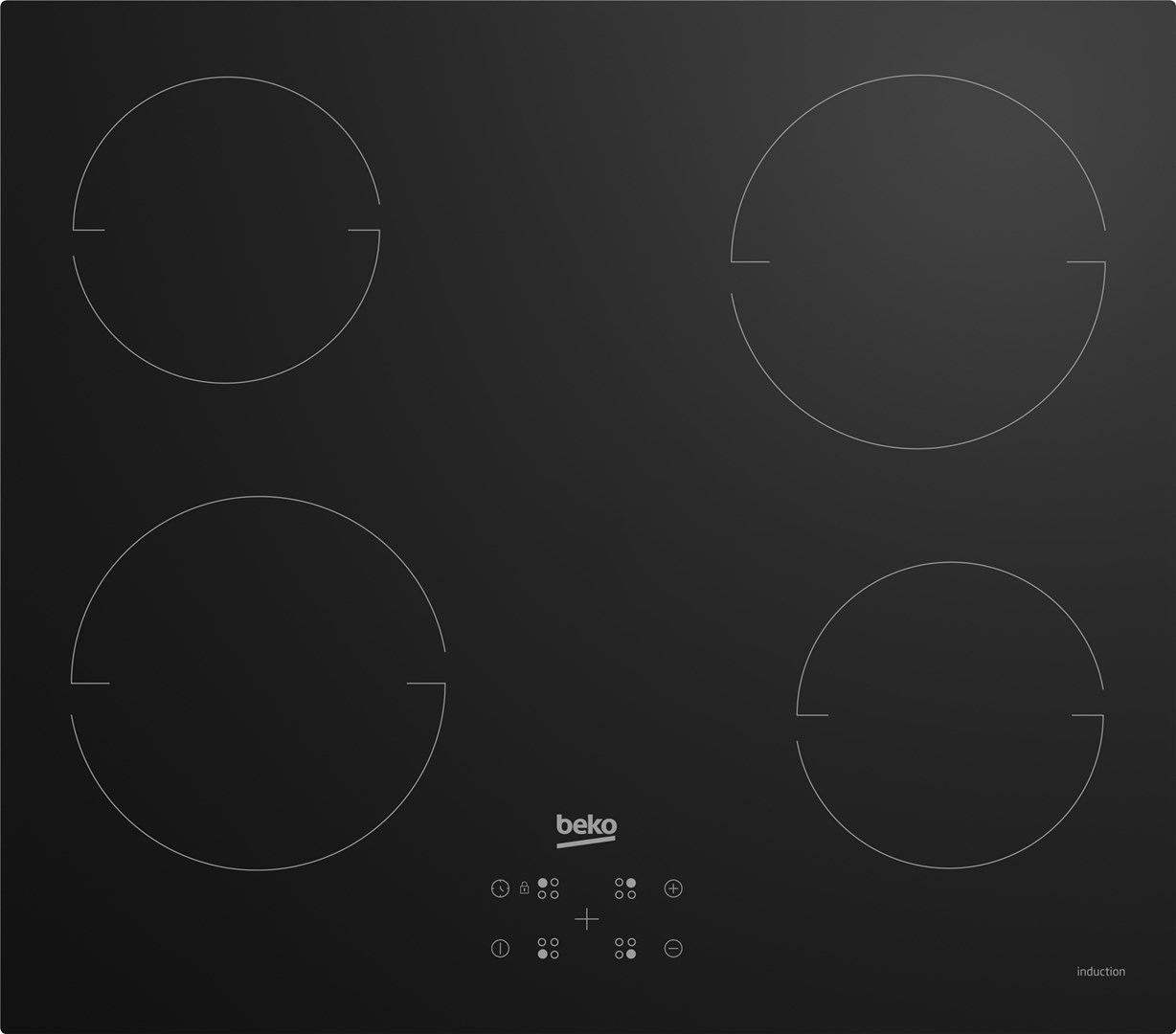 Beko HII64401QT Black Built-in 60 cm Zone induction hob 4 zone(s) Beko HII64401QT Black Built-in 60 cm Zone induction hob 4 zone(s)