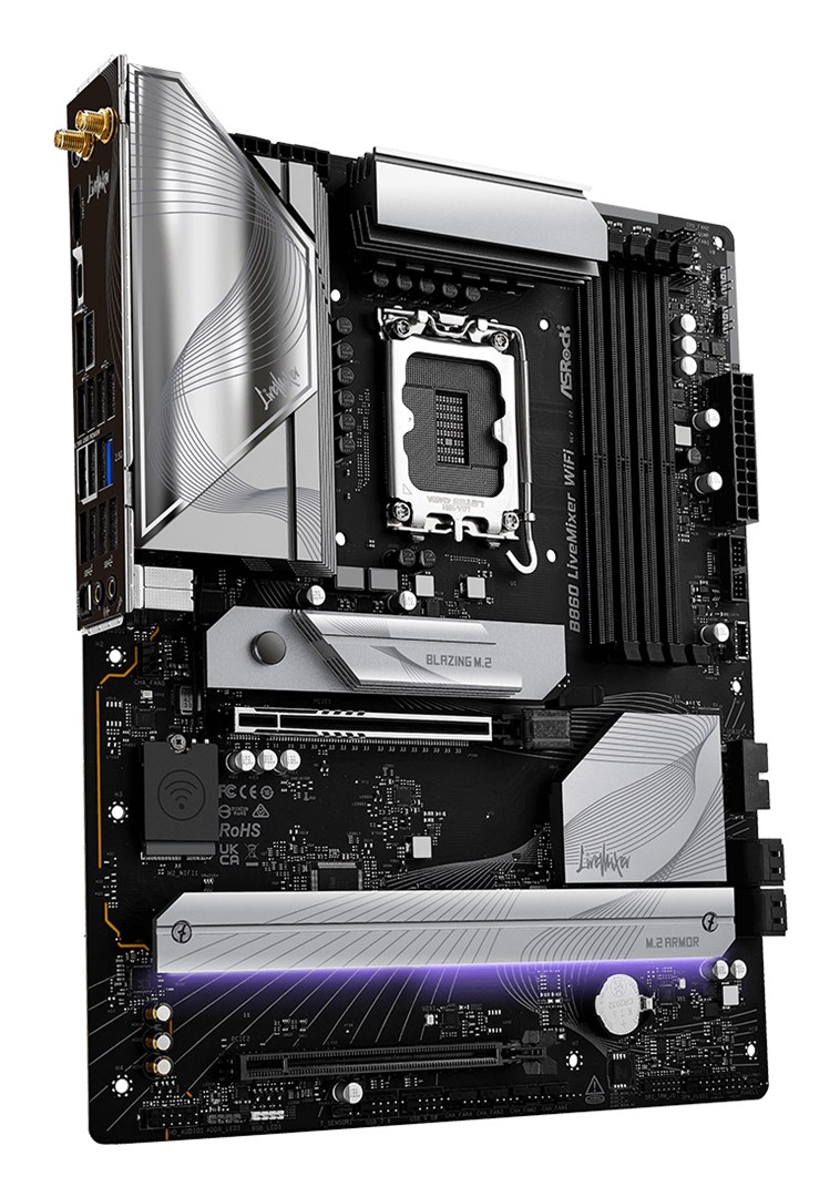 Asrock B860 LiveMixer WiFi Intel B860 LGA 1851 (Socket V1) ATX Asrock B860 LiveMixer WiFi Intel B860 LGA 1851 (Socket V1) ATX