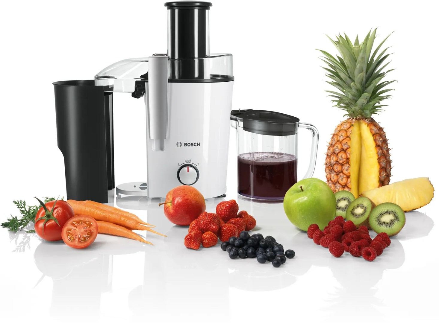 Bosch MES25A0 juice maker Centrifugal juicer 700 W Black, White Bosch MES25A0 juice maker Centrifugal juicer 700 W Black, White