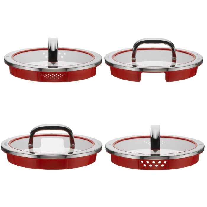 WMF 8900541245 pan lid Round Red, Stainless steel WMF 8900541245 pan lid Round Red, Stainless steel
