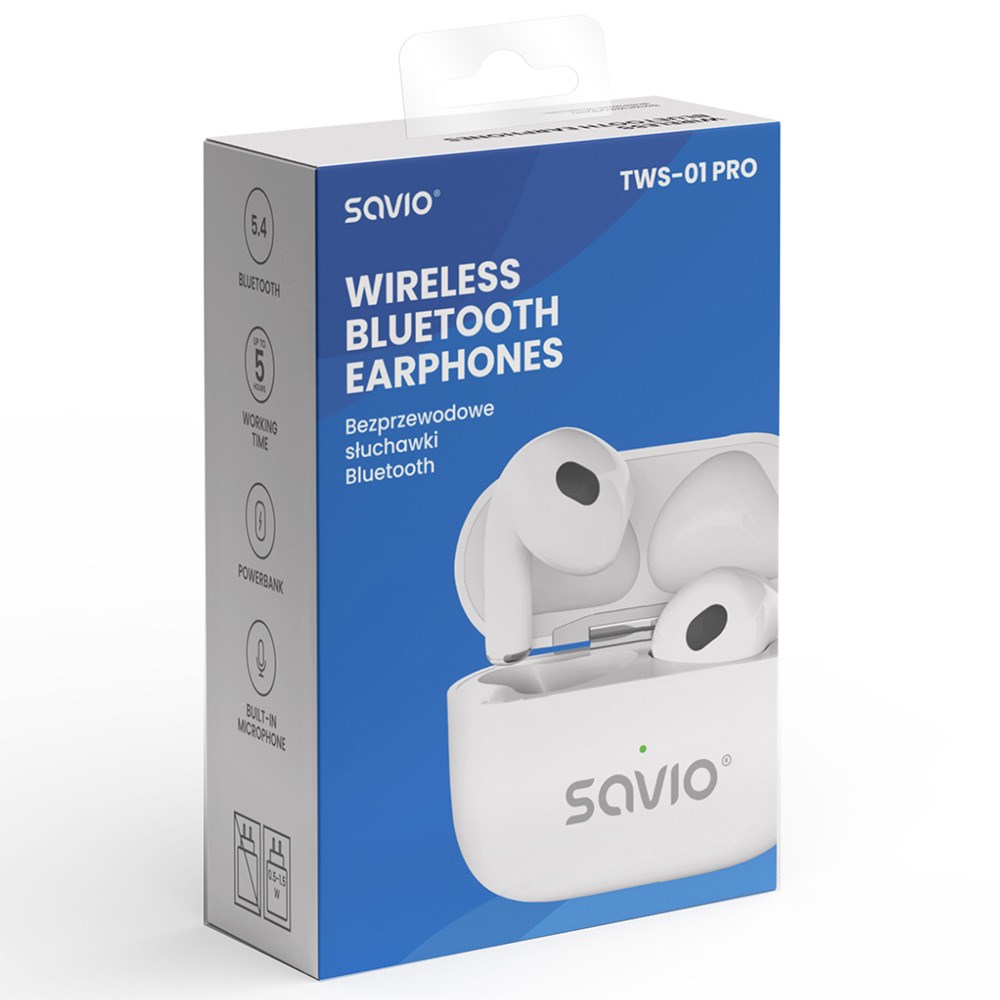SAVIO TWS-01 PRO Wireless Headphones SAVIO TWS-01 PRO Wireless Headphones