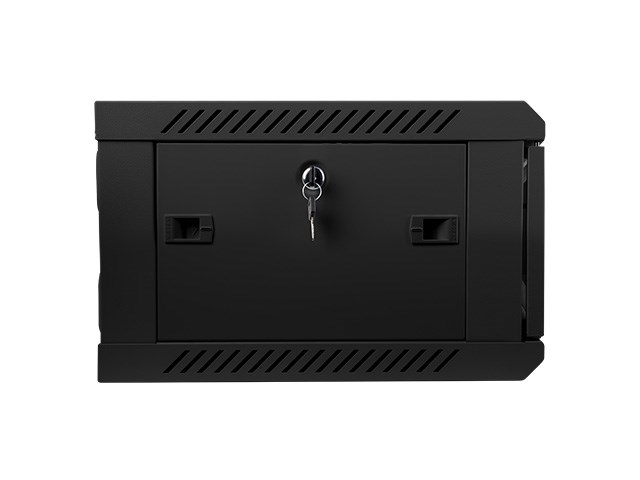 Lanberg 19'' wall-mounted installation cabinet 4U 600x450mm black (glass door) Lanberg 19'' wall-mounted installation cabinet 4U 600x450mm black (glass door)