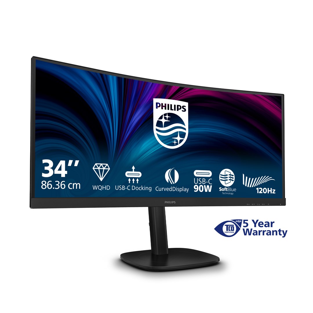 Philips 3000 series 34B2U3600C/00 computer monitor 86.4 cm (34") 3440 x 1440 pixels Wide Quad HD LCD Black Philips 3000 series 34B2U3600C/00 computer monitor 86.4 cm (34") 3440 x 1440 pixels Wide Quad HD LCD Black