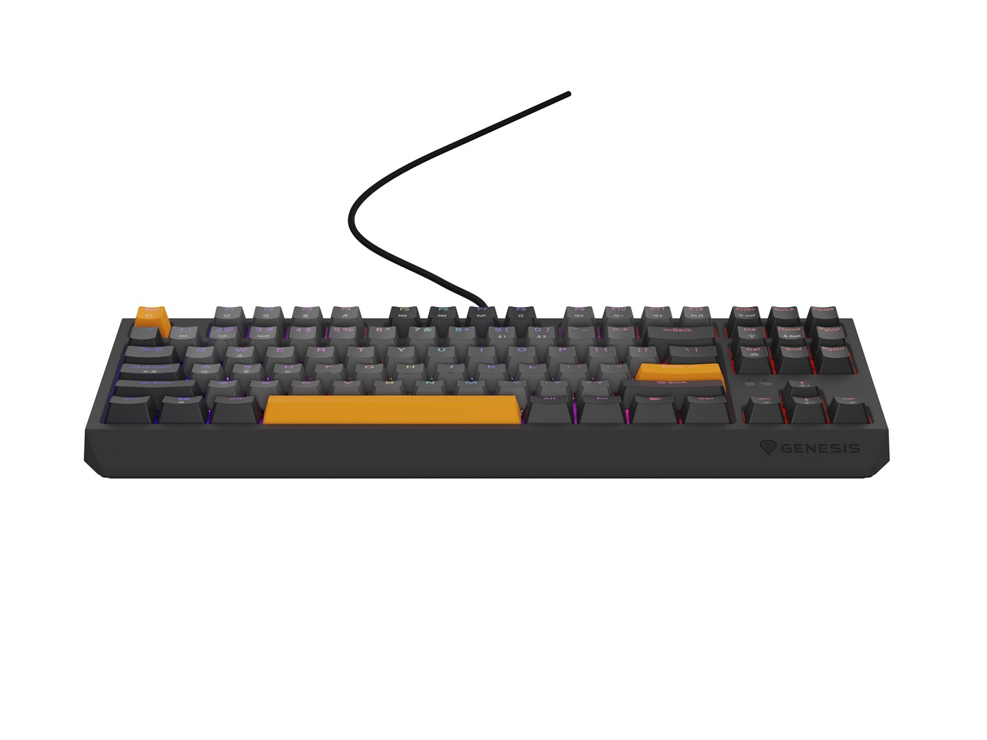 GENESIS Thor 230 TKL keyboard Gaming USB QWERTY Black, Grey, Orange GENESIS Thor 230 TKL keyboard Gaming USB QWERTY Black, Grey, Orange