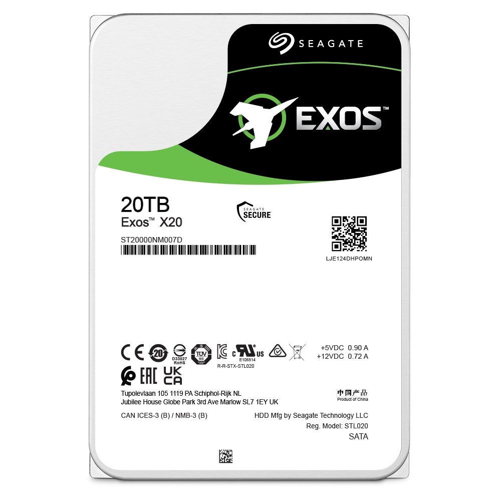Seagate Enterprise ST20000NM007D internal hard drive 3.5" 20000 GB Serial ATA III Seagate Enterprise ST20000NM007D internal hard drive 3.5" 20000 GB Serial ATA III