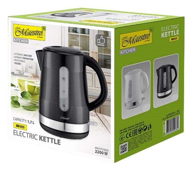MAESTRO electric kettle 1,7 l MR-035-BLACK MAESTRO electric kettle 1,7 l MR-035-BLACK
