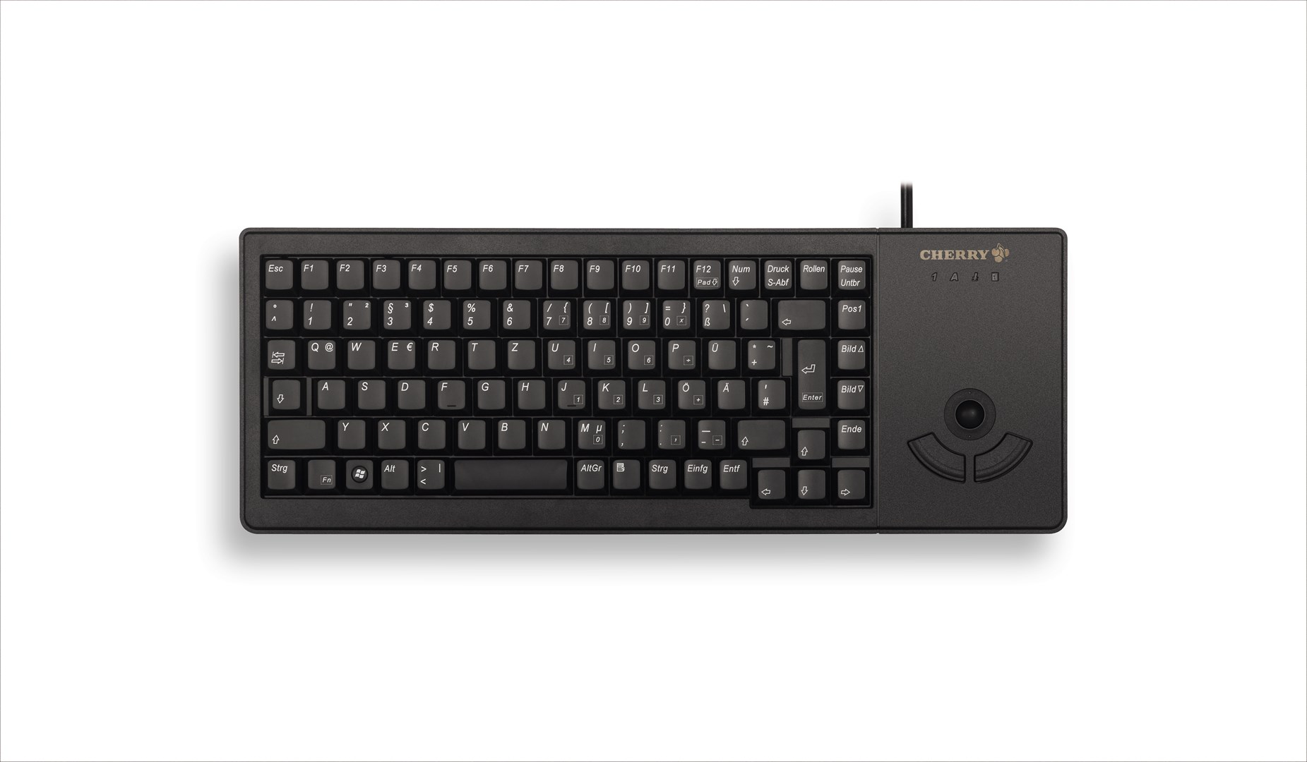 CHERRY XS Trackball G84-5400 keyboard Office USB QWERTZ German Black CHERRY XS Trackball G84-5400 keyboard Office USB QWERTZ German Black