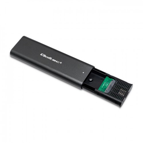 Qoltec 50312 storage drive enclosure SSD enclosure Black M.2 Qoltec 50312 storage drive enclosure SSD enclosure Black M.2