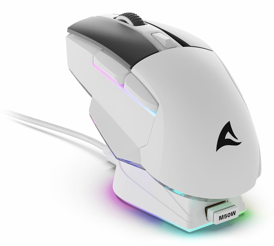 Sharkoon SGM50W mouse Gaming Right-hand RF Wireless + USB Type-A Optical 6400 DPI Sharkoon SGM50W mouse Gaming Right-hand RF Wireless + USB Type-A Optical 6400 DPI